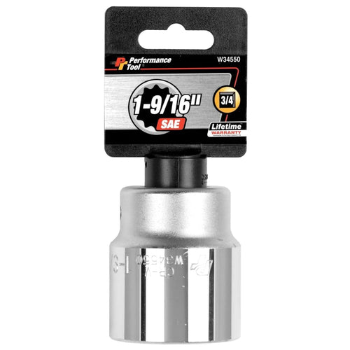 W34550 Performance Tool 3/4-Inch Drive 12-Point SAE Standard Socket, 1-9/16-Inch