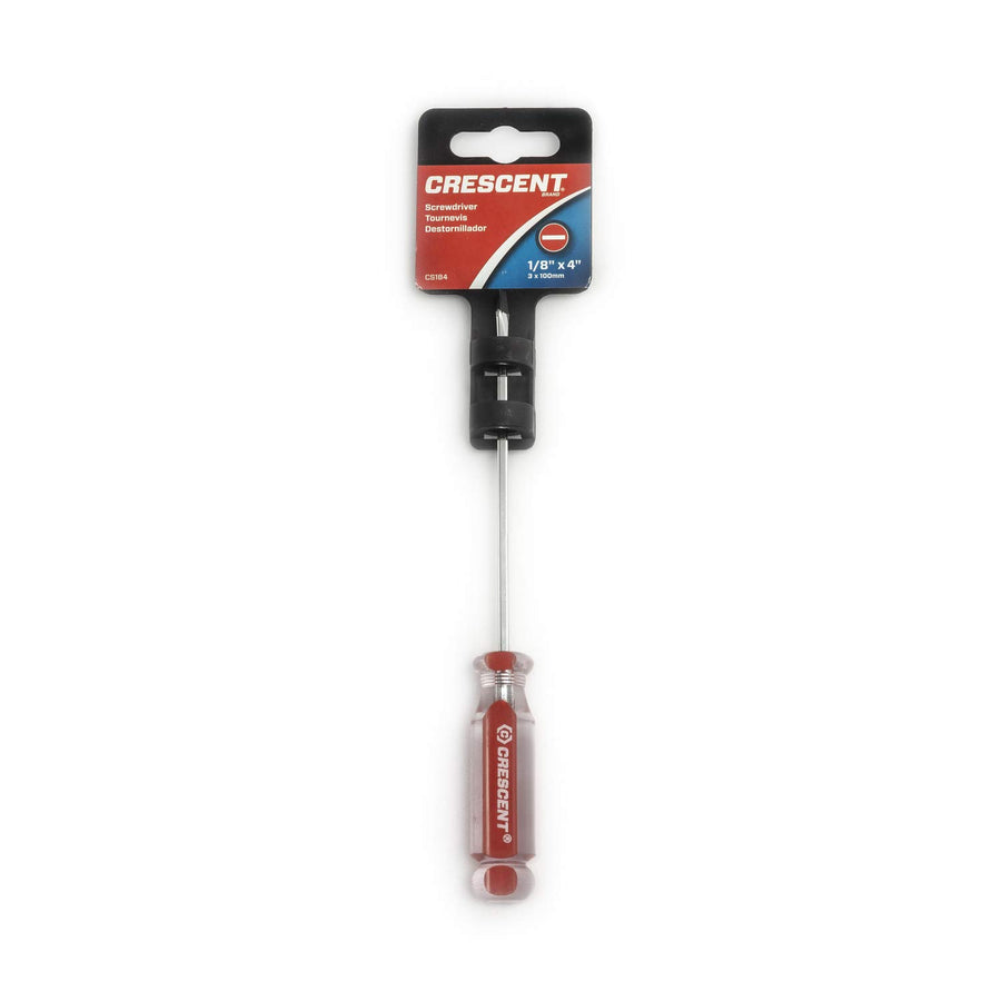 CS184 Crescent 1/8" x 4" Slotted Acetate Screwdriver