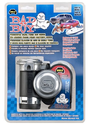Bad Boy Wolo (419) Air Horn - 12 Volt , Black
