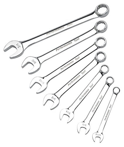 W30200 Performance Tool 7-Piece SAE Combination Wrench Set