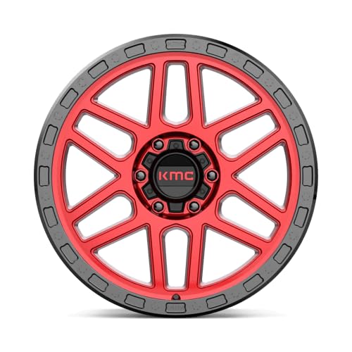 KMC Wheels 20X9 MESA 6X1355 0mm CANDY RED WITH BLACK LIP - KM54429063900