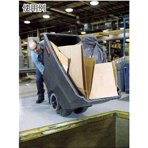 Rubbermaid Tilt Dump Truck Commercial Products, 1 Cubic Yard, 2100 lb Capacity, Black, Heavy Load Capacity with Wheels, Trash Recycling Cart for Office/Warehouse/Facility Management