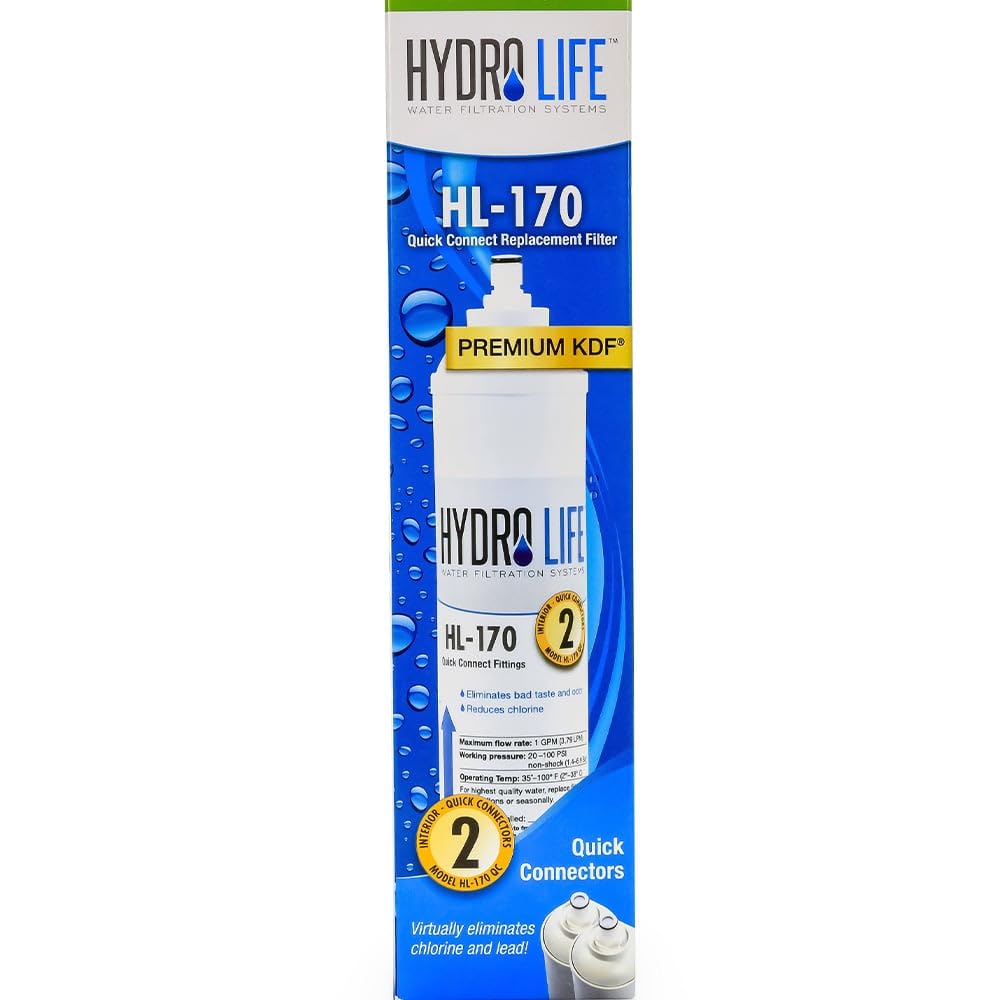 HL-170 QC Hydro Life 52101 Under Counter Replacement Filter , White