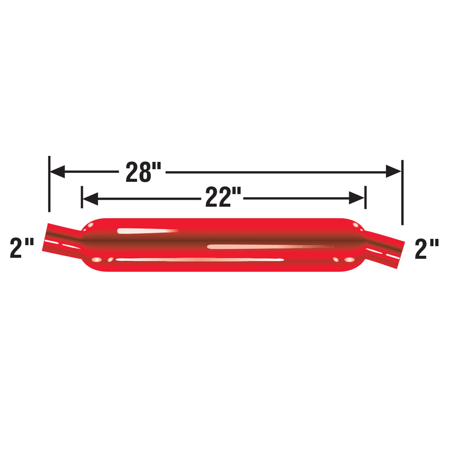 Glasspack Cherry Bomb 87016 Muffler