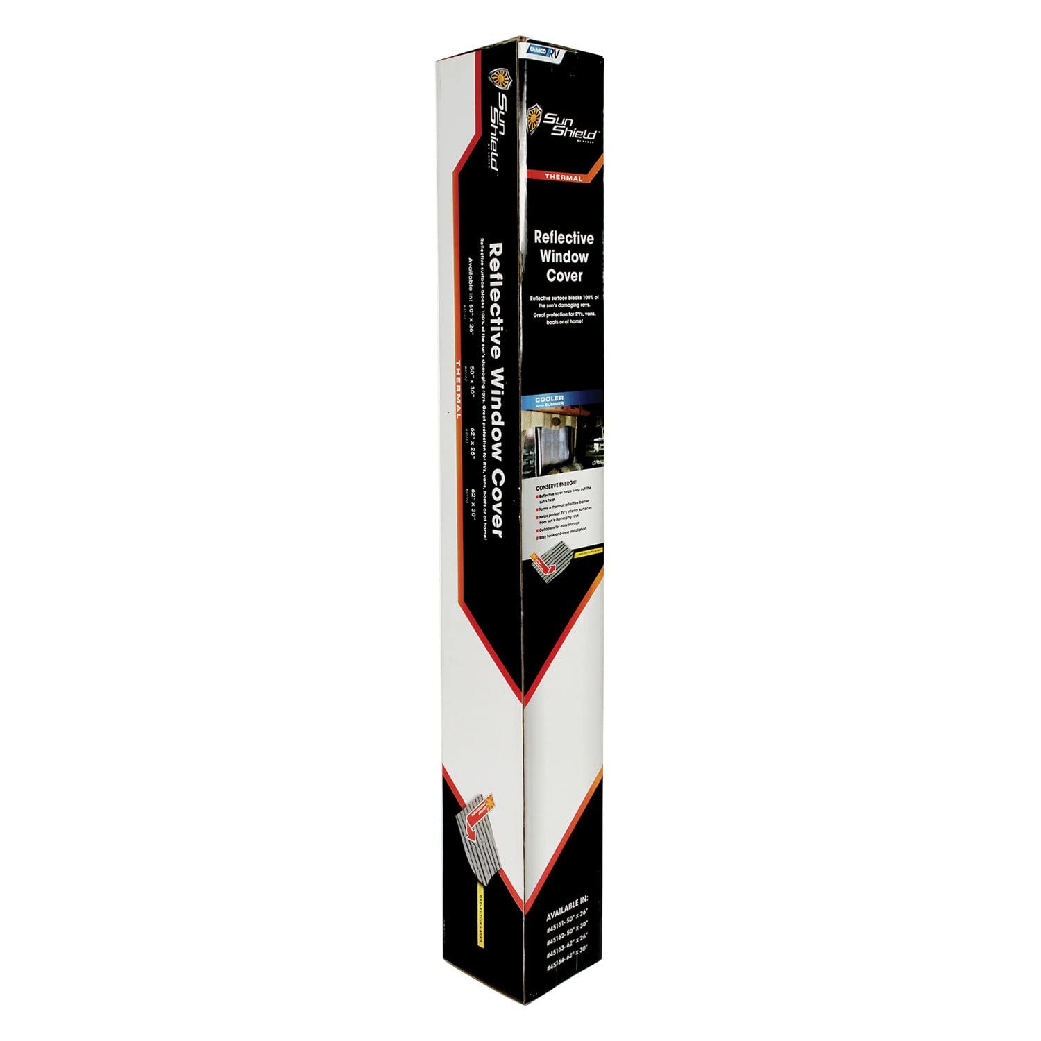 50" x 26" Camco SunShield Reflective Window Cover