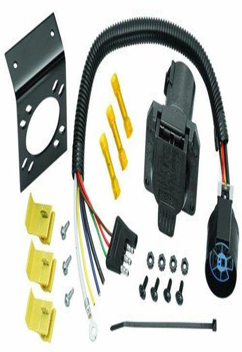 Tow Ready 4-Flat to 7-Way Flat Pin Universal Car Connector Adapter 20125