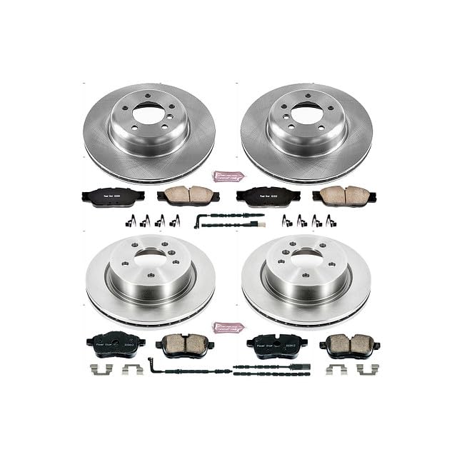 Power Stop Autospecialty KOE6579 Front and Rear Replacement Brake Kit-OE Brake Rotors & Ceramic Brake Pads For BMW Z4 2009-2010 [Model Specific]
