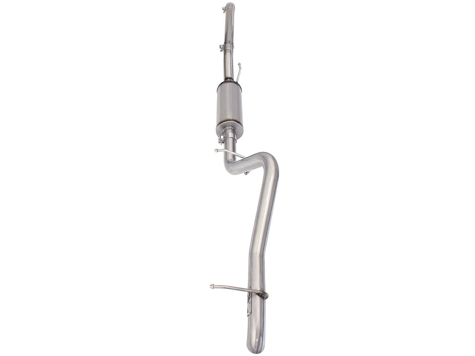 Mach Force-Xp aFe Power 49-48057 2-1/2" 409 Stainless Steel Cat-Back Exhaust System with 18" Muffler, 1 Pack