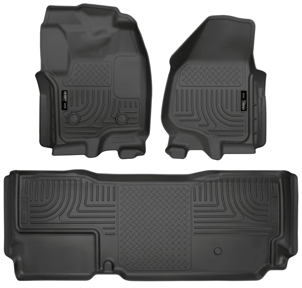 Husky Liners WeatherBeater 99721 Combination Front & 2ND Seat Floor Liners - (3