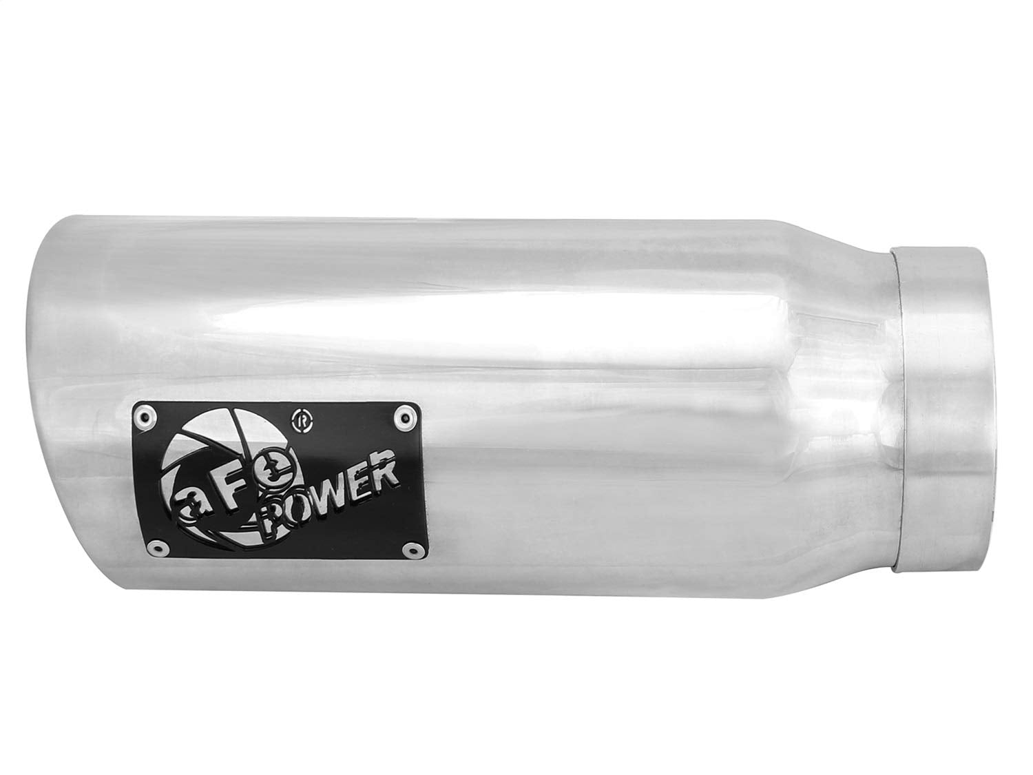MACH Force-Xp aFe Power 49T40506-P12 Clamp-on Polished Pair Exhaust Tip 409 Stainless Steel