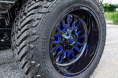 D645 FUEL 1PC STROKE Black Wheel with Painted and TPMS Compatible (18 x 9. inches /6 x 120 mm, 19 mm Offset)