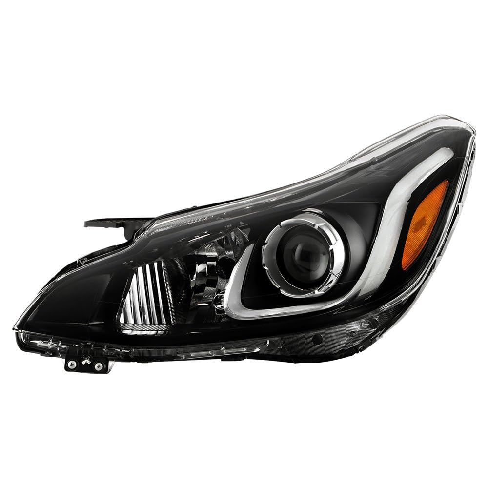Chevy Spark LS/LT 19-21 (Fit OE w/Bumper Parking Lamp) Halogen Projector Headlight - Low Beam-H7(Not Included) ; High Beam-H1(Not Included) - OE Left Spyder (POE)