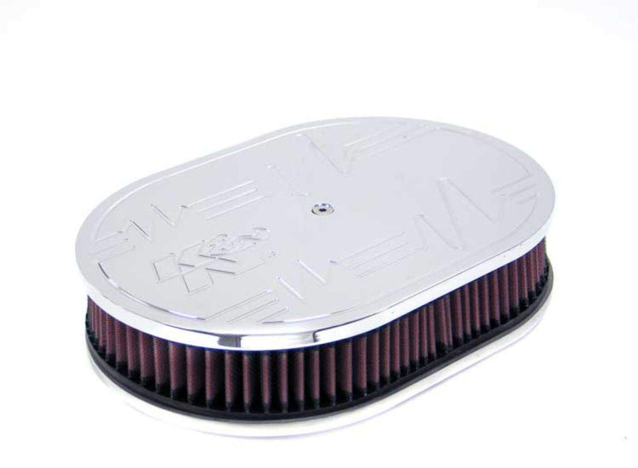 K&N Air Filter Assembly: Oval, High Performance, Premium, Washable, Replacement Engine Filter: Shape: 66-1570