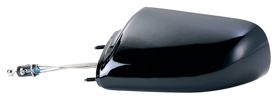 Fit System Driver Side Mirror for Beretta Chevy, Corsica, Black, Non-Foldaway, Manual Remote
