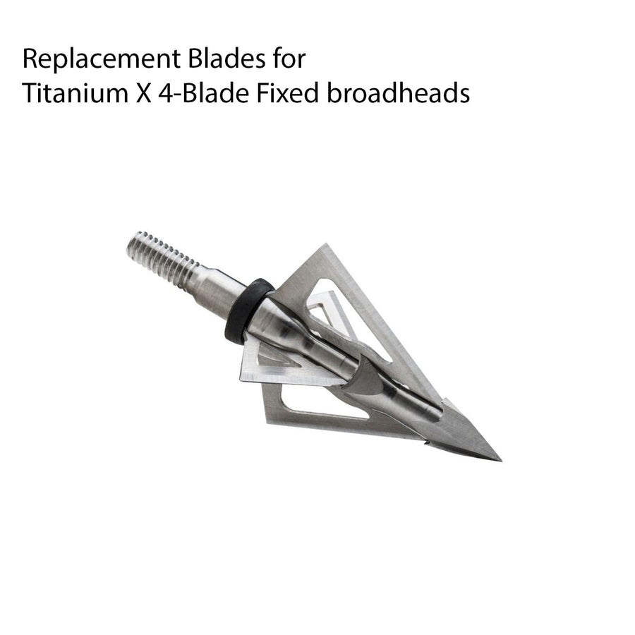 Stainless Steel TruGlo .031 in. Replacement Blade Set (3 Pack) for Titanium X 4 Blade Fixed Broadhead