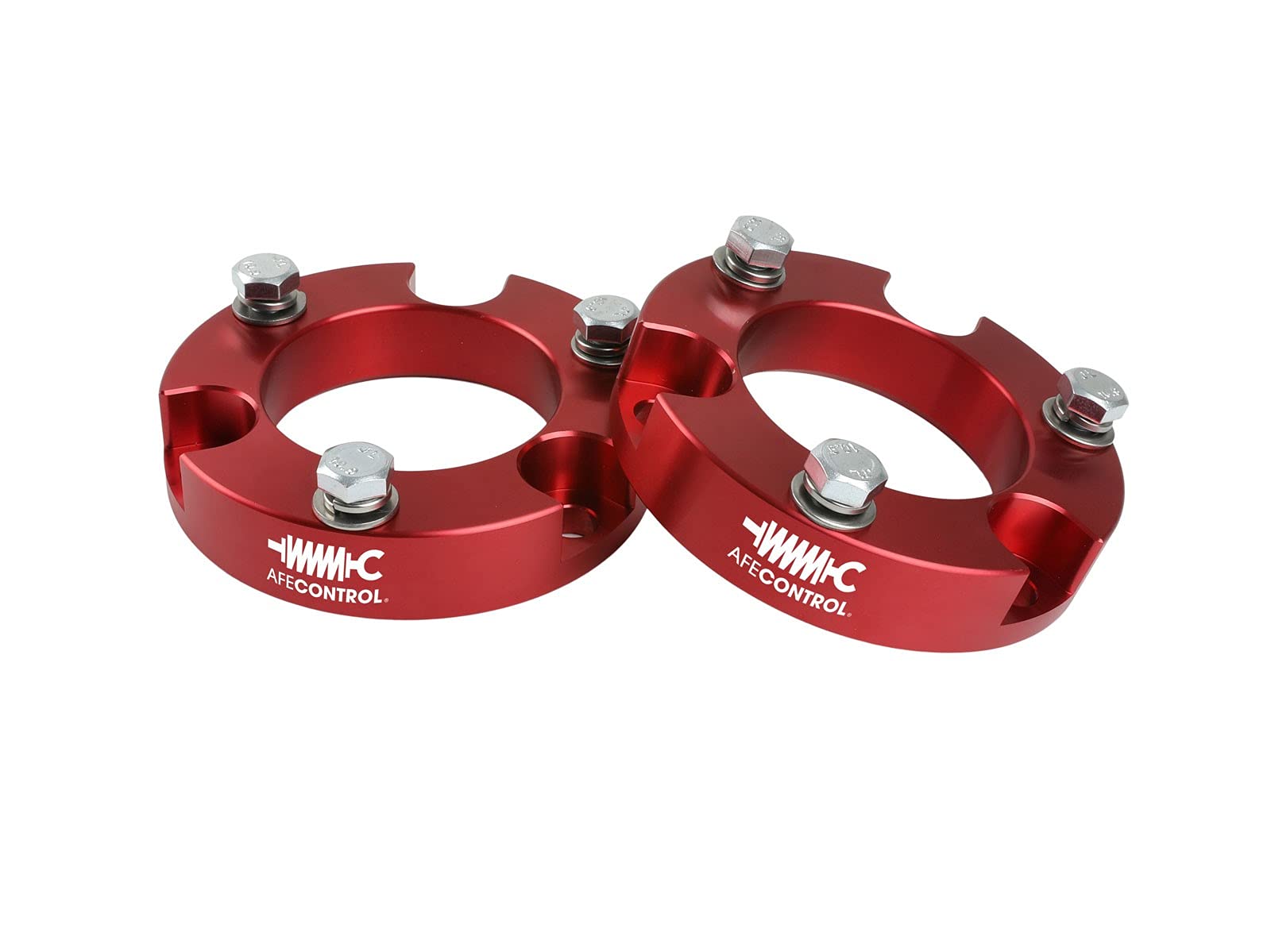 aFe CONTROL 416-72T001-R aFe POWER Leveling Kit, 2", Red Anodized, for 2005-2021 Toyota 4Runner/FJ Cruiser/Tacoma