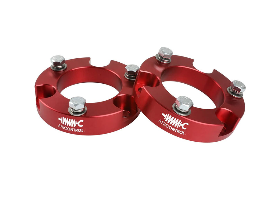 aFe CONTROL 416-72T001-R aFe POWER Leveling Kit, 2", Red Anodized, for 2005-2021 Toyota 4Runner/FJ Cruiser/Tacoma