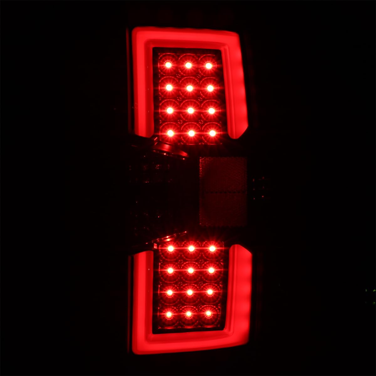 Black LED Tube Tail Lights SPEC-D TUNING Compatible with 2014-2018 Chevy Silverado 1500, 2015-2019 Silverado 2500HD/3500HD, Left + Right Pair Assembly