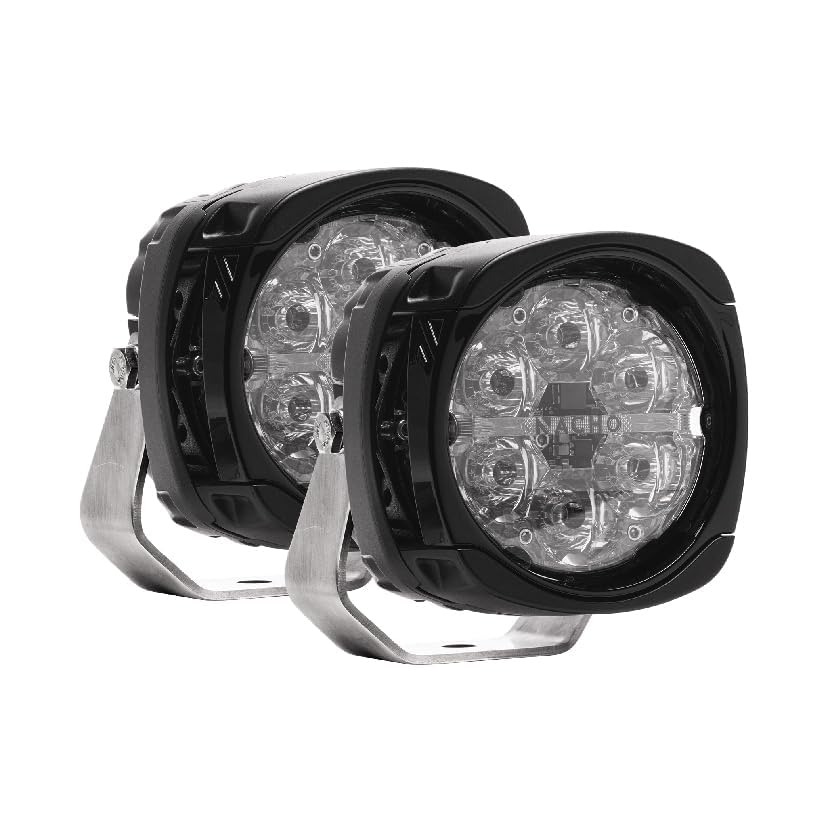 Nacho Quatro PM431 Spot Offroad LED Lightning 60W Each Effective Lumens 10,820 Peak Candela 212,000. Illuminate with Style Your 4x4 Off Road Adventures - Pair