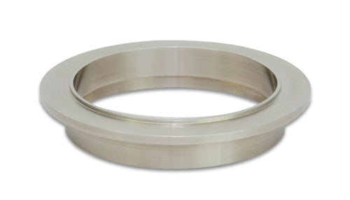 Exhaust Flange, Vibrant Power 12491M, V-Band style, Male Flange, 3.00 in Pipe/Tube Diameter, 3.81 in. Flange Diameter, CP2 Titanium, each