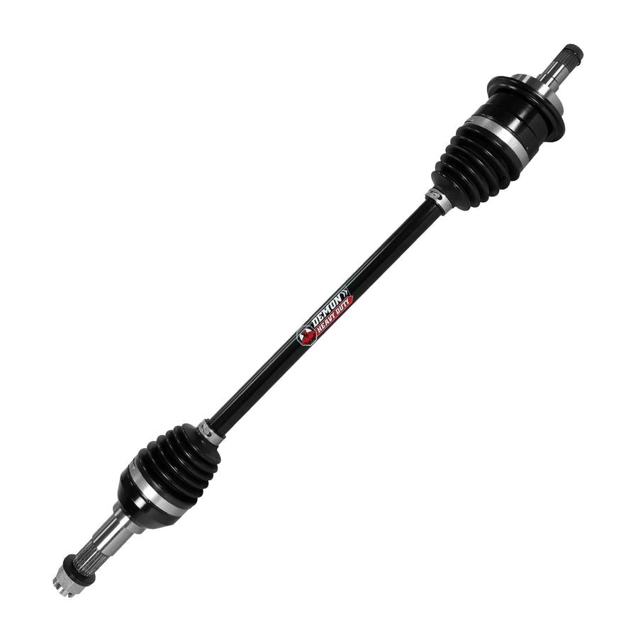 Demon Front Left Powersports Heavy Duty Lift Kit Axle for (2013-16) Can Am Maverick 1000/Max 1000, Unique Boot Design On Terrain for Heat Reduction, Larger Swing Angles, for (6” SUPER ATV Lift Kit)