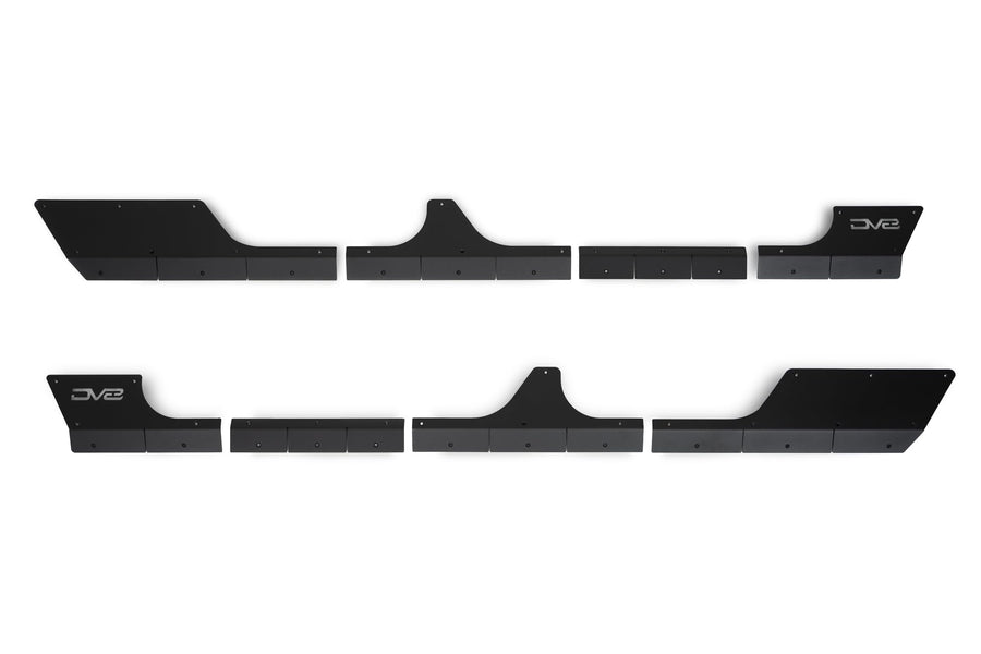 Rock Skins DV8 Offroad for The 2020-2025 Jeep Gladiator JT | Protects Lower Body Panels from Rocks & Debris | Works with Aftermarket & Factory Fenders | Compatible with Most Sliders & Steps