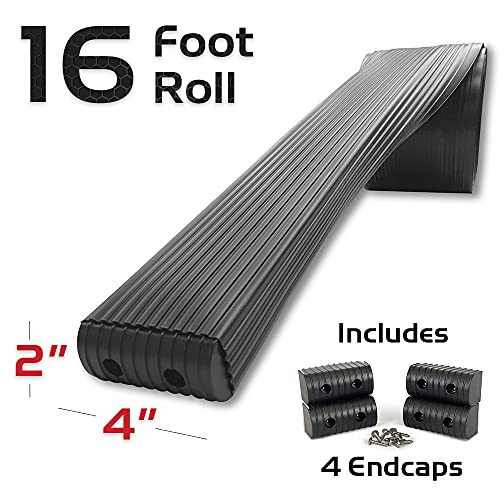 Bunk Wrap Kit Caliber 23050-BK, 16-ft Roll of 2x4-in Bunk Wrap with Endcaps, Black