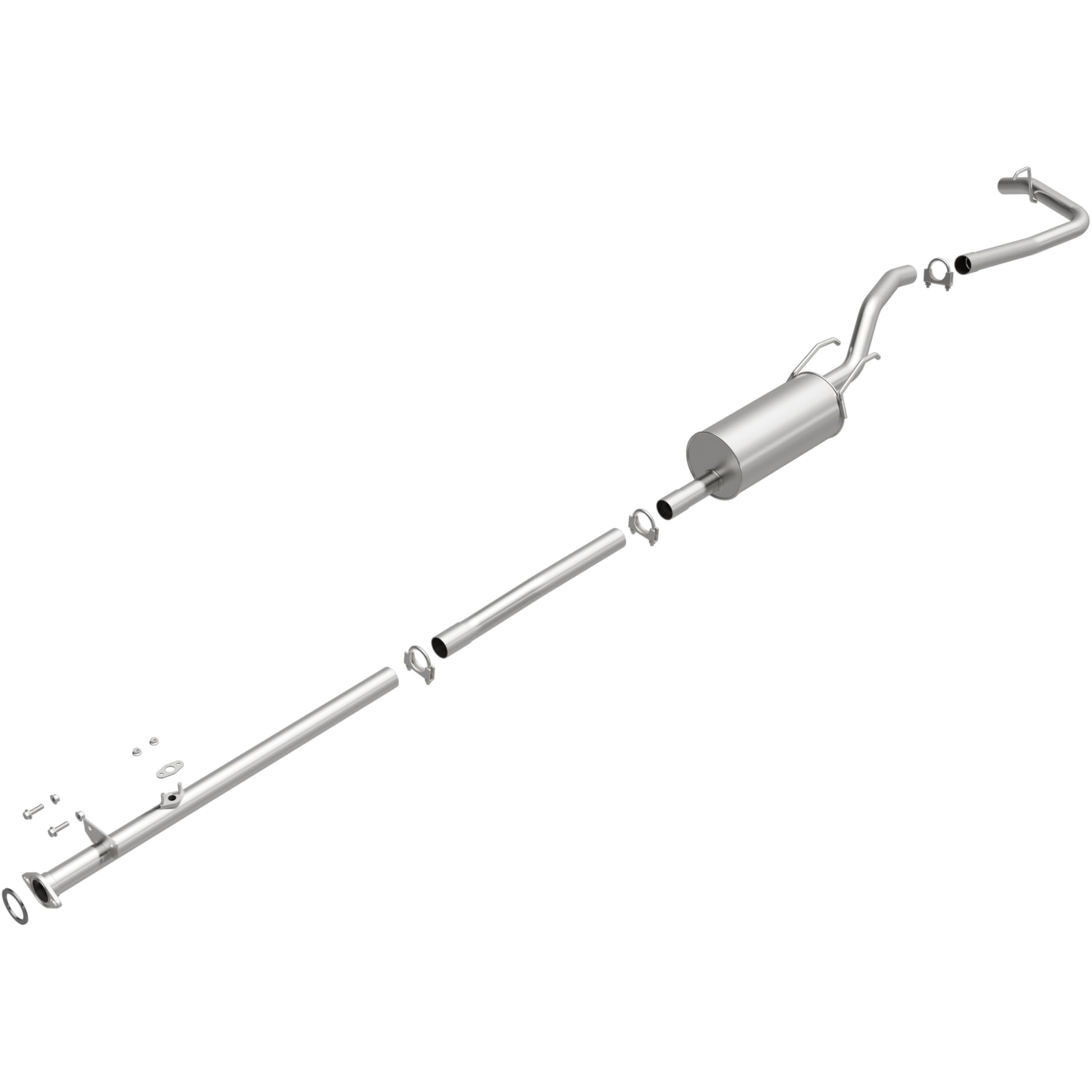 Replacement BRExhaust Exhaust System Kit 106-0523: Compatible with 1995-1997 Toyota Tacoma 2.4L
