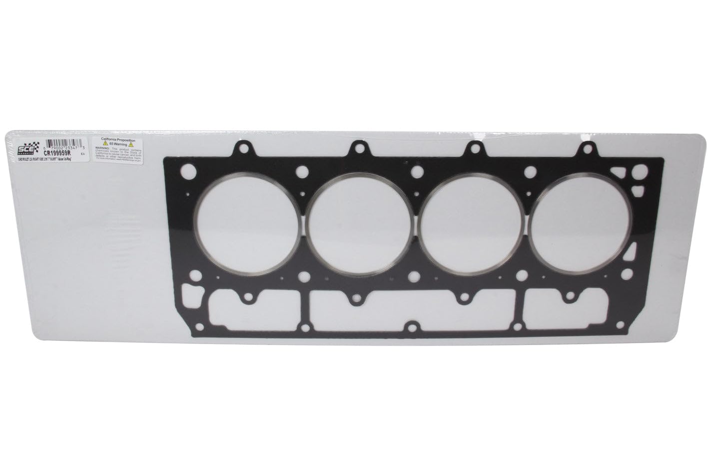 SCE Gaskets Cylinder Head Gasket, 3.977 in Bore, Vulcan Cut Ring, 0.059 in Compression Thickness, Passenger Side, Composite, GM LS-Series, Each
