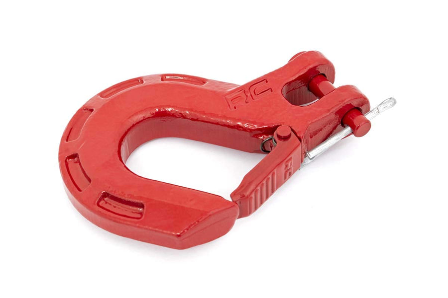 Heavy Duty Rough Country Forged Steel Clevis Hook | Red - RS129