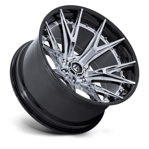 FUEL OFF-ROAD FC402 20X9 CATALYST 6X5.5 5.79 20mm CHROME WITH GLOSS BLACK LIP - FC402PB20906820