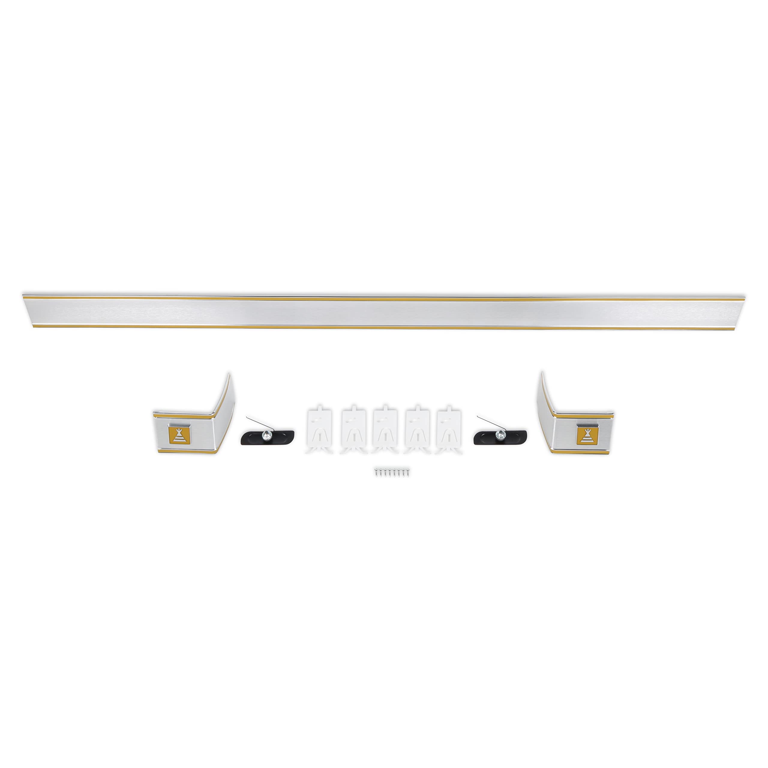 04-559 Brothers Trucks Cab Moldings - Rear - 3-Piece Set