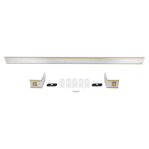 04-559 Brothers Trucks Cab Moldings - Rear - 3-Piece Set