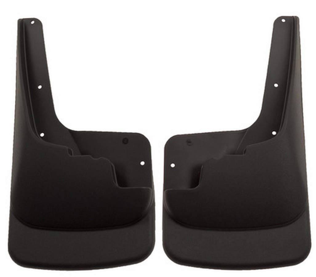 Front Mud Guards - Husky Liners | 2008-2010 Ford F-250/F-350 w/Single Rear Wheels & w/o OEM Fender Flares, Front Set - Black, 2 Pc | 56641