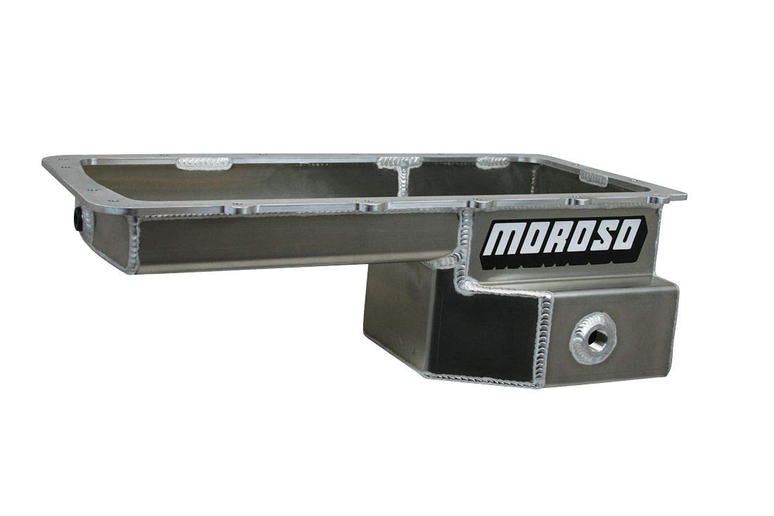 Steel Oil Pan Moroso 20576 for 5.0 Coyote Ford, Fits 79-Up Mustang Swaps, Road Race Baffled