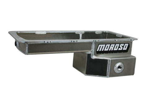 Steel Oil Pan Moroso 20576 for 5.0 Coyote Ford, Fits 79-Up Mustang Swaps, Road Race Baffled