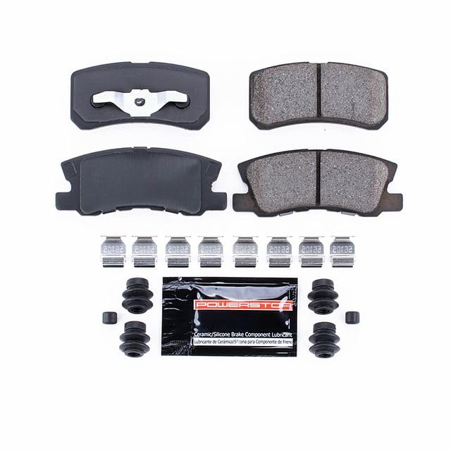 Power Stop Z23-868 Rear Brake Pads Ceramic with Hardware For 200, Sebring, Avenger, Caliber, Compass, Patriot, Endeavor, Endeavor, Lancer, Montero, Outlander, Outlander Sport, RVR [Model Specific]