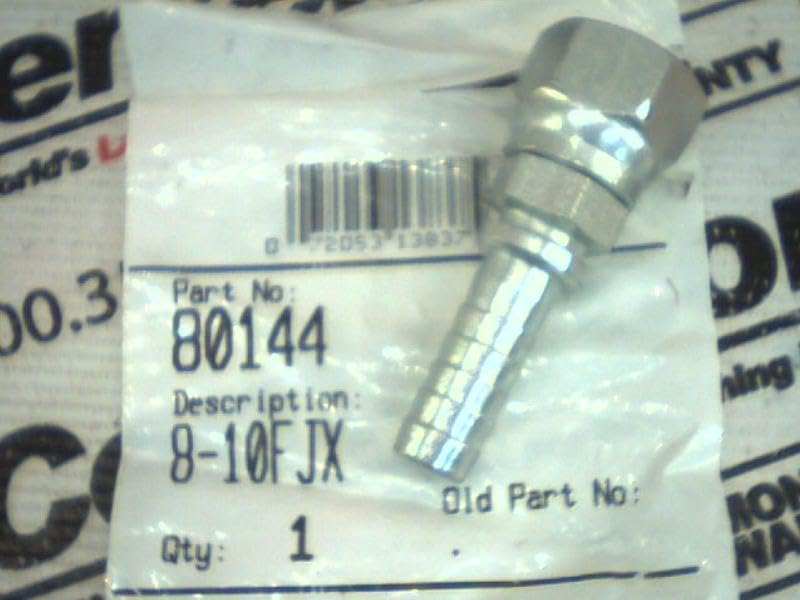 GATES Hose Fitting 80144 8-10FJX 1/2IN ID 7/8IN-14MM Thread