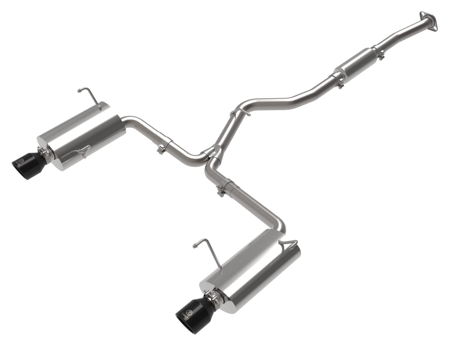 aFe Power 2-1/4 IN to 2-1/2 IN 304 Stainless Steel Cat-Back Exhaust w/Black Tip Fit Subaru Forester XT 14-18 H4-2.5L (t) 49-36804-B