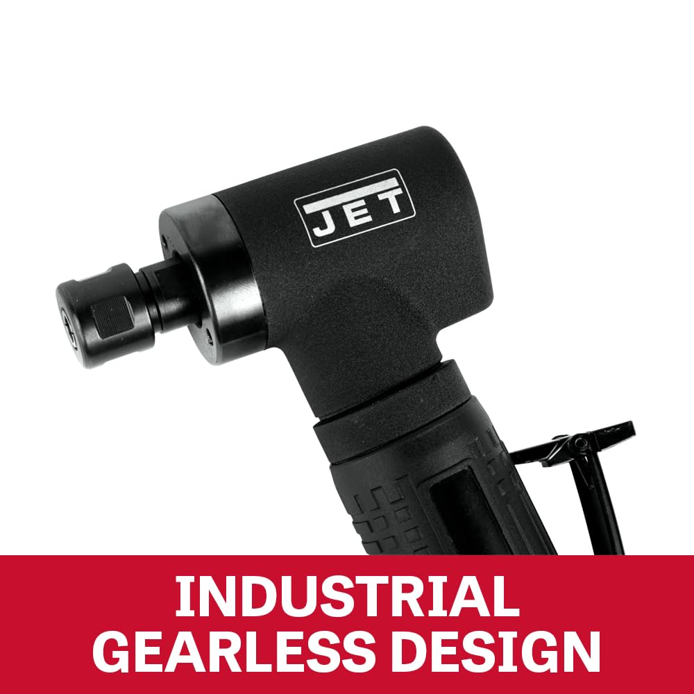 JET Pneumatic 1/4-Inch Gearless Angled Die Grinder, 20000 RPM (Model JAT-412)