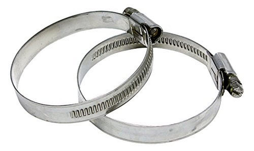 HPS Performance Stainless Steel EMSC-140-160x2 Embossed Hose Clamps SAE 96, 5-5/8" - 6-1/2" (Pack of 2)