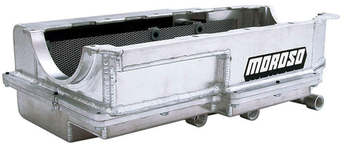2 Piece Moroso Aluminum Dry Sump Oil Pan, Fits Big Block Chevy Donovan 500/700, DRCE2 Pattern, 3#12 Pick Ups