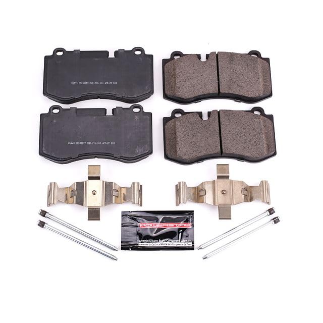 Power Stop Z23-1223 Z23 Sport Carbon Fiber Infused Ceramic Brake Pads with Hardware For CL550, CL600, S350, S400, S450, S550, S600, SL550 [Model Specific]