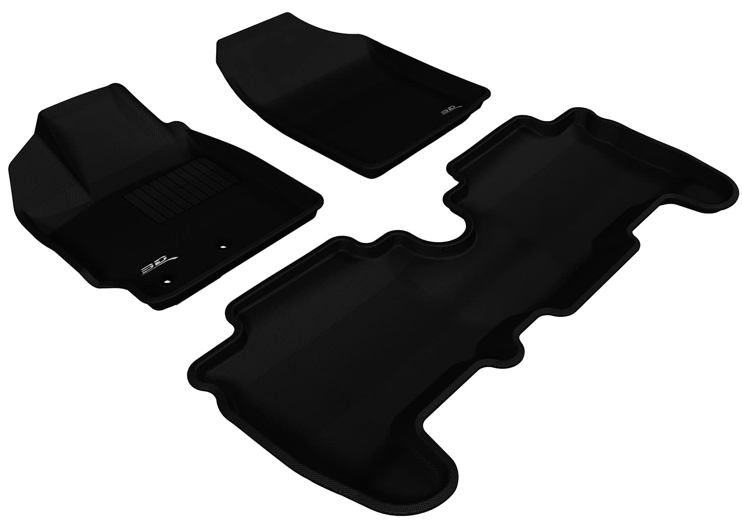 Kagu 3D MAXpider Floor Mat (Black) Compatible with Toyota Yaris 2007-2011 - Full Set