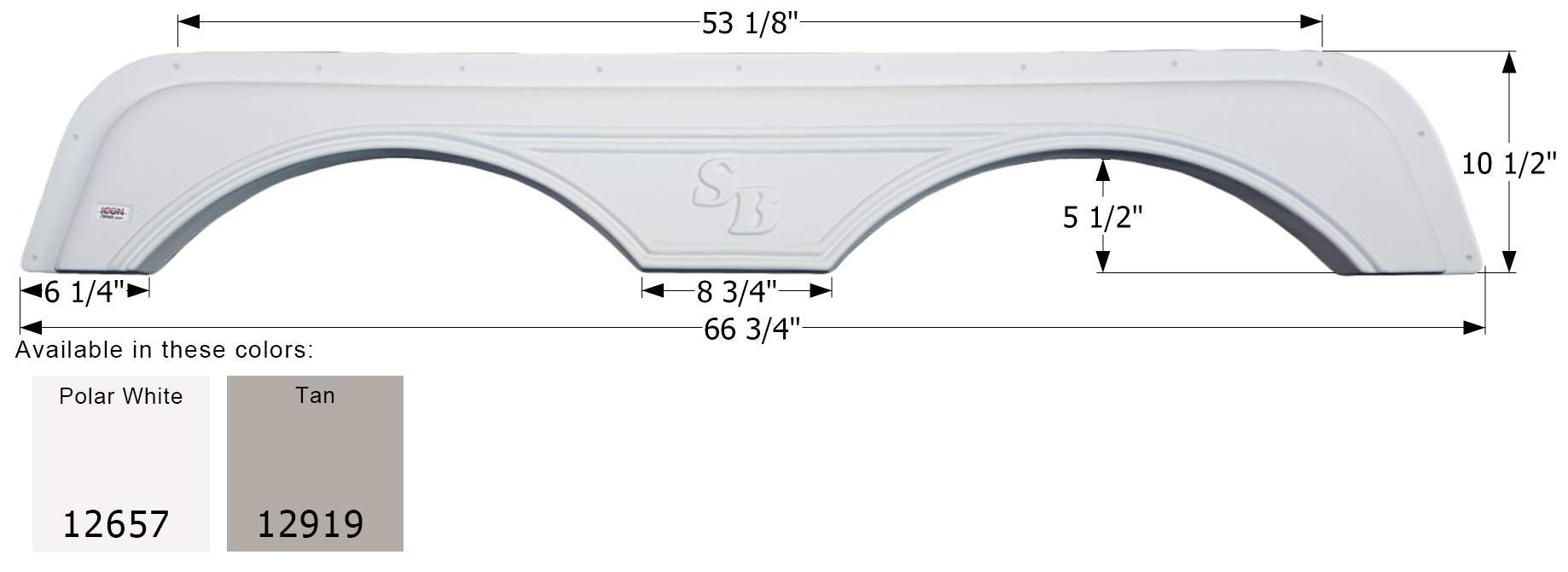 Fender Skirt ICON, Tandem, Sunnybrook, FS2657, Tan