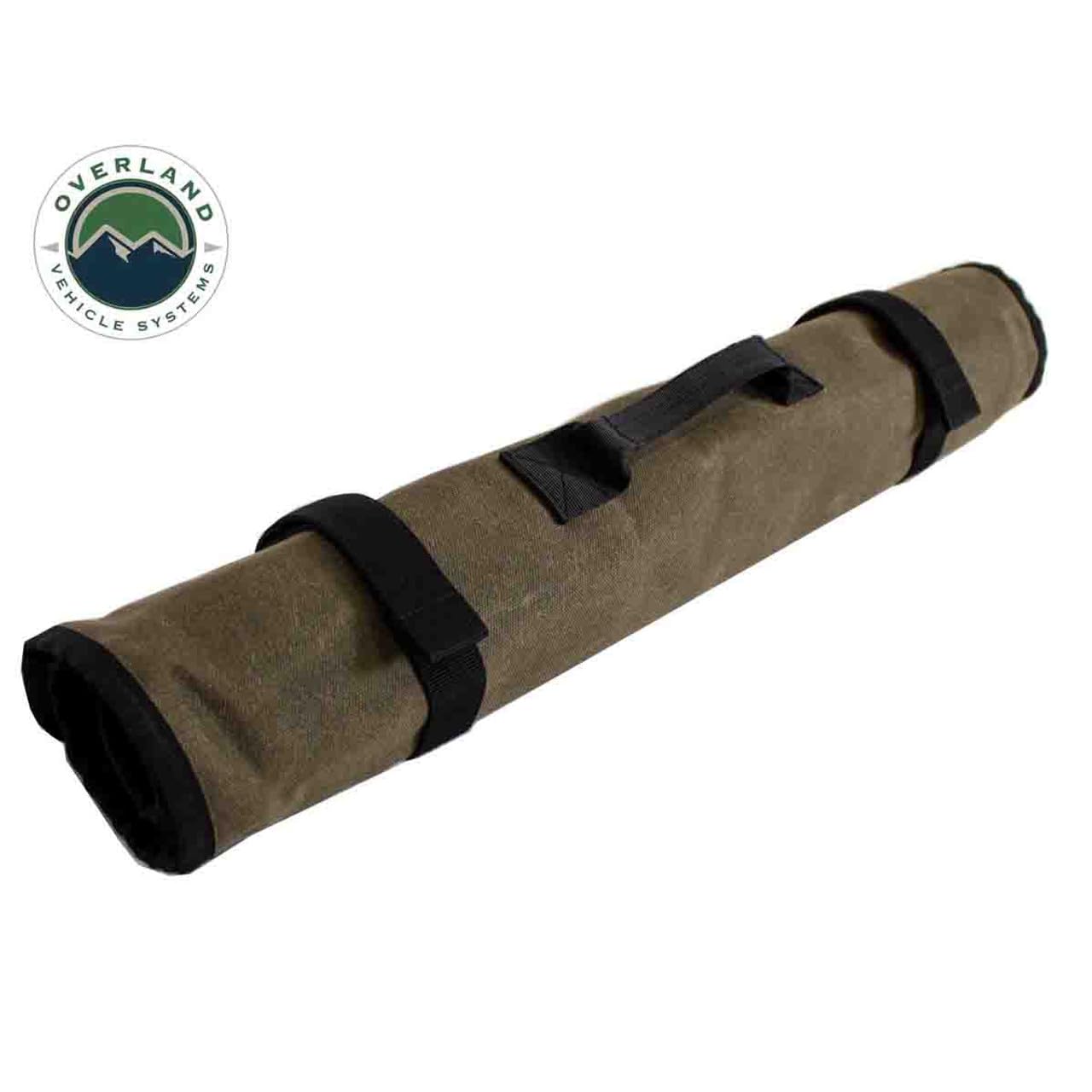 Rolled Socket Organizer Overland Vehicle Systems Storage Bag - #16 Premium Waxed Canvas - Storage for 50 sockets and 10 extra storage pockets for Ratchets