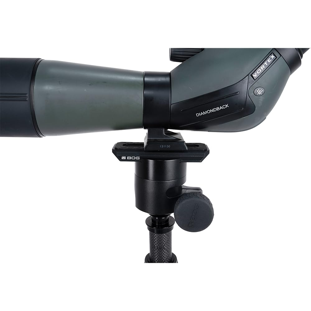 Arca-Swiss BOG Optics Plate with Aluminum Construction, 1/4-20 Threaded Stud with 3/8-16 Adapter for Hunting, Optics, Photography