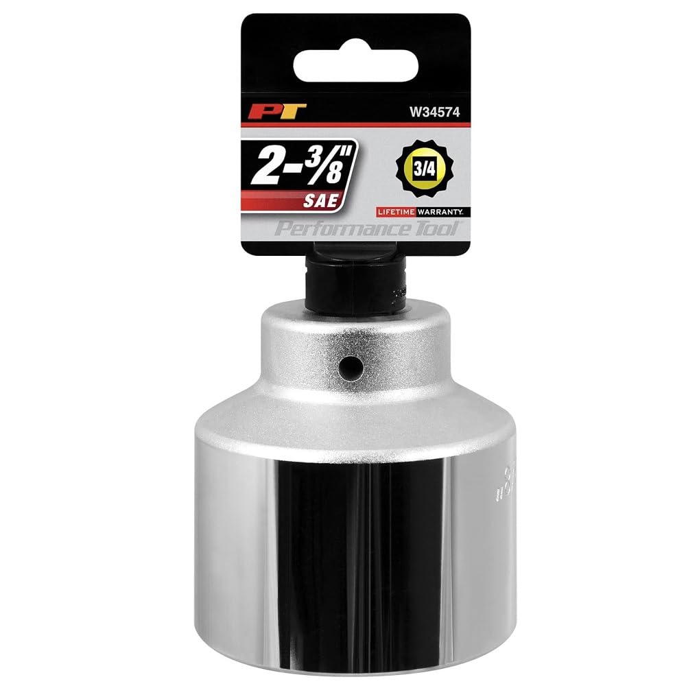 W34574 Performance Tool 3/4-Inch Drive 12-Point SAE Standard Socket, 2-3/8-Inch