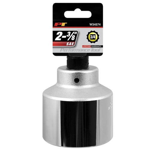 W34574 Performance Tool 3/4-Inch Drive 12-Point SAE Standard Socket, 2-3/8-Inch