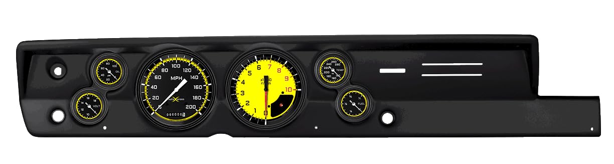 AutoCross Classic Instruments CDPB67AXY151BL Yellow Series full-sweep